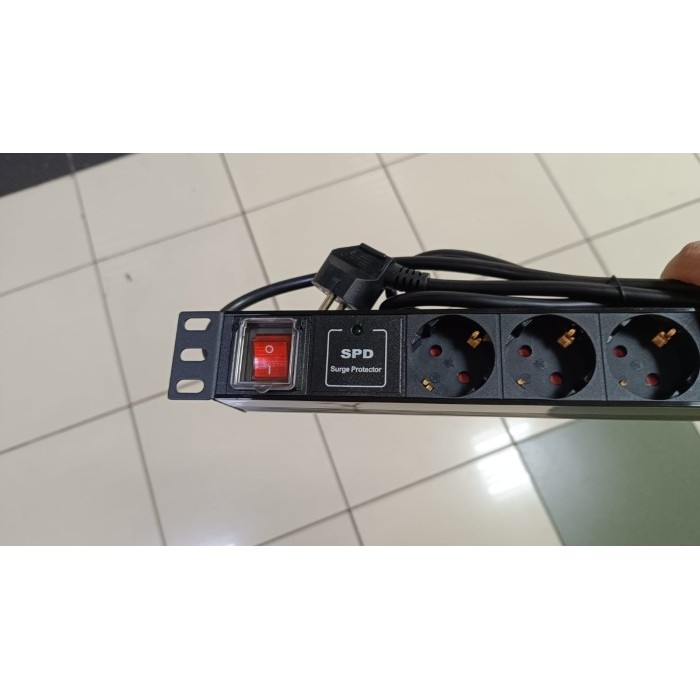 Jual Pdu Rack Server 8 Port Surge Protector Spd 1U 19Inch Rackmounted ...