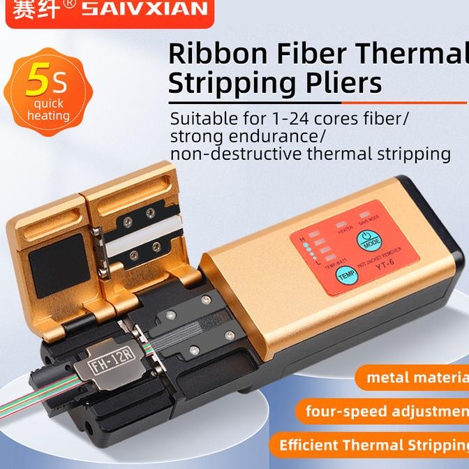 Jual Ribbon Optical Fiber Thermal Stripping Pliers 1-12 Cores Heated ...
