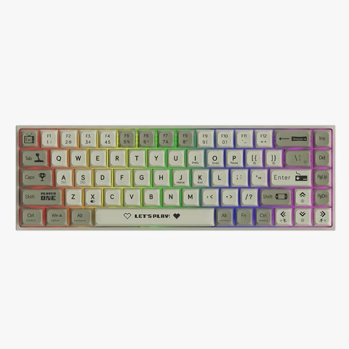 Jual Ajazz AK680 AK-680 Dual Tone Wired Gaming Mechanical Keyboard ...
