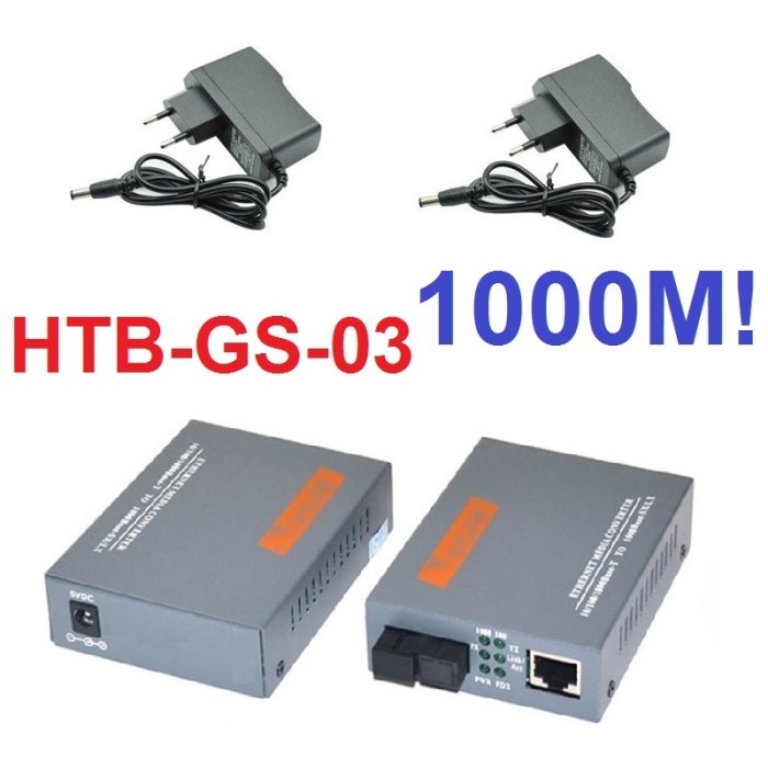 Jual Fiber Optic Media Converter HTBGS03 A+B Optical Netlink HTBGS03