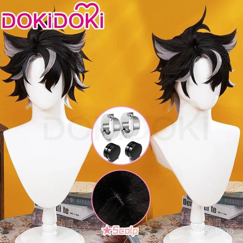 Jual IN STOCK Wriothesley Wig Game Genshin Impact DokiDoki Men Short ...