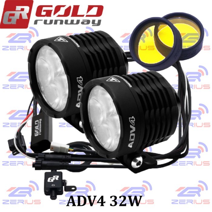 Jual Lampu LED ADV4 Gold Runway Original with Wiring Cable & Switch ...