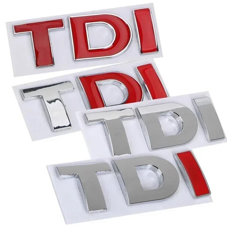 Jual 3d metal tdi badge emblem decal stickers logo for volkswagen polo ...