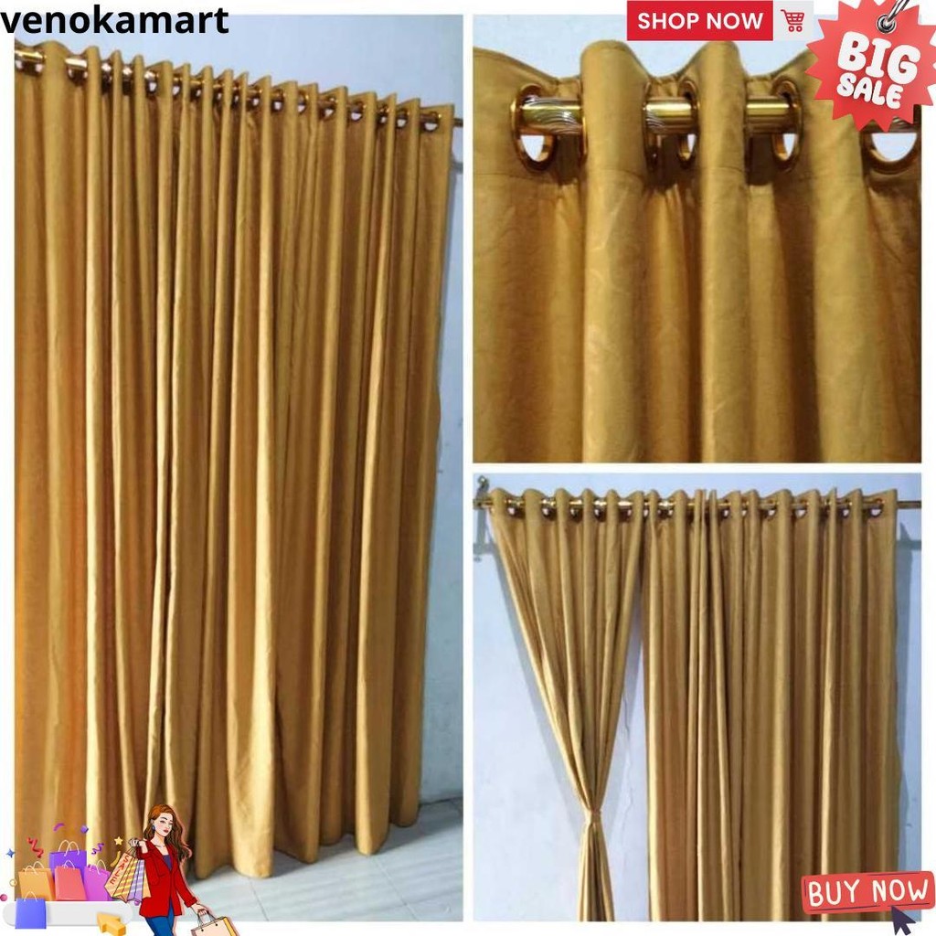 Jual Gorden Smokring 12Ring Embos Pintu Dan Jendela Minimalis Ukuran ...