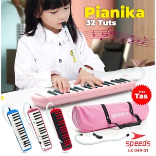 SPEEDS Pianika Mainan Anak Murah Piano Mini Mainan 3 Warna Dapat Tas Pianika 049-1