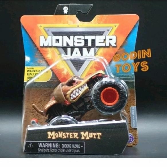 Jual Monster Jam 2021 Mutt Mix 16 spin master trucks wheelie bar Ruff ...