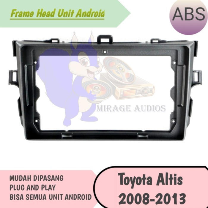Jual Frame Head Unit for Toyota Altis 2008 - 2012 9 inch | Shopee Indonesia