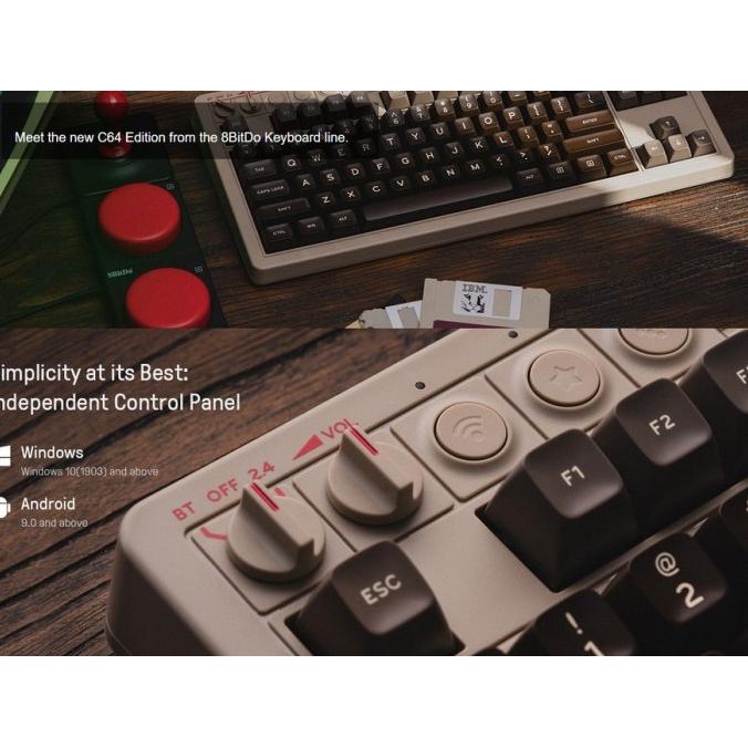 Jual 8Bitdo Retro Wireless Mechanical Keyboard for Android Windows ...