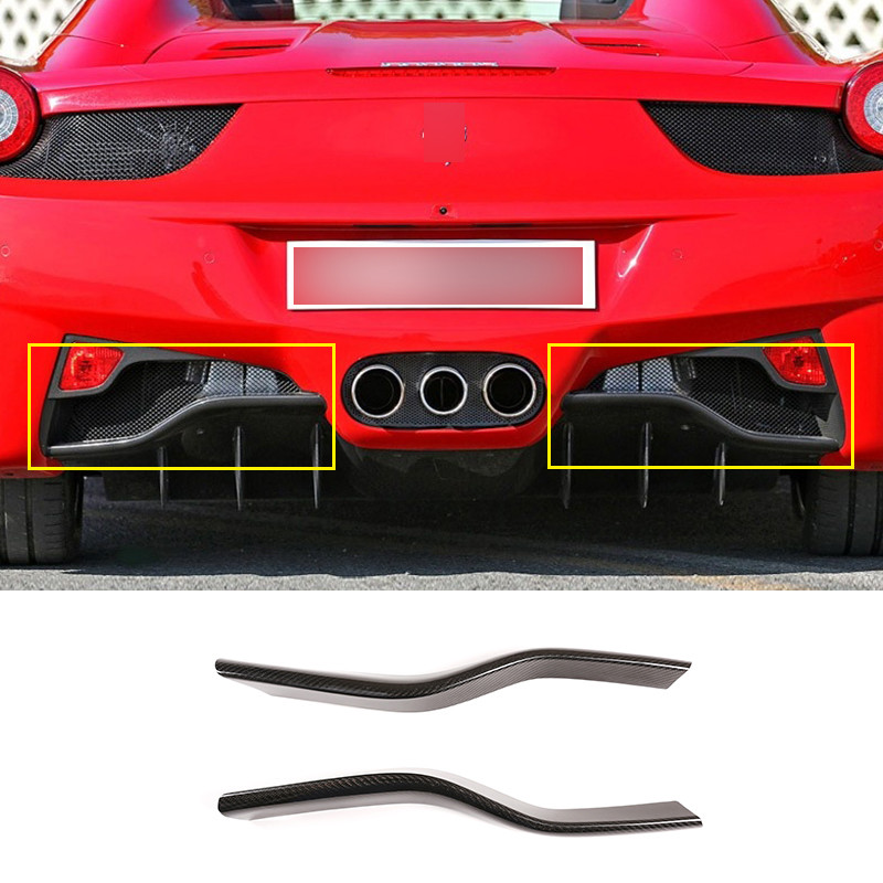 Jual For Ferrari 458 11-16 Real Carbon Fiber Car Rear Bumper | Shopee ...