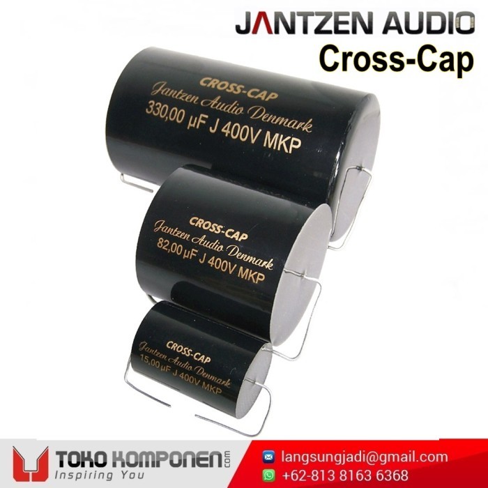 Kondensator Jantzen Audio Cross-Cap 0,27uF / 400VDC / 5% / MKP / 9x19mm