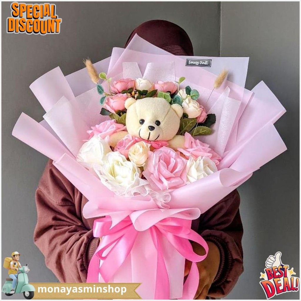 Jual Bucket Bunga Boneka Besar Bucket Bunga Wisuda, Anniversary, Ulang ...