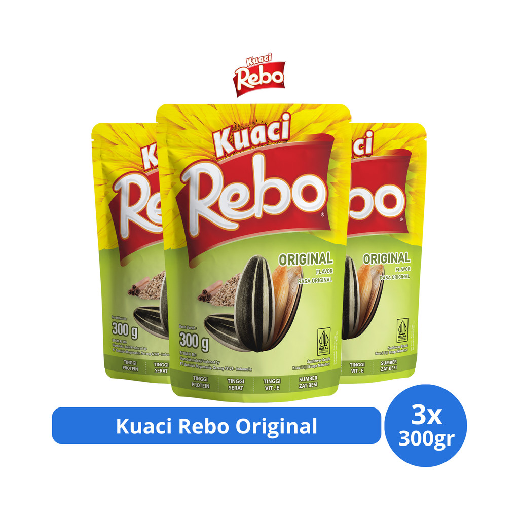 Jual Kuaci Rebo Original 300gr x 3 pcs | Shopee Indonesia
