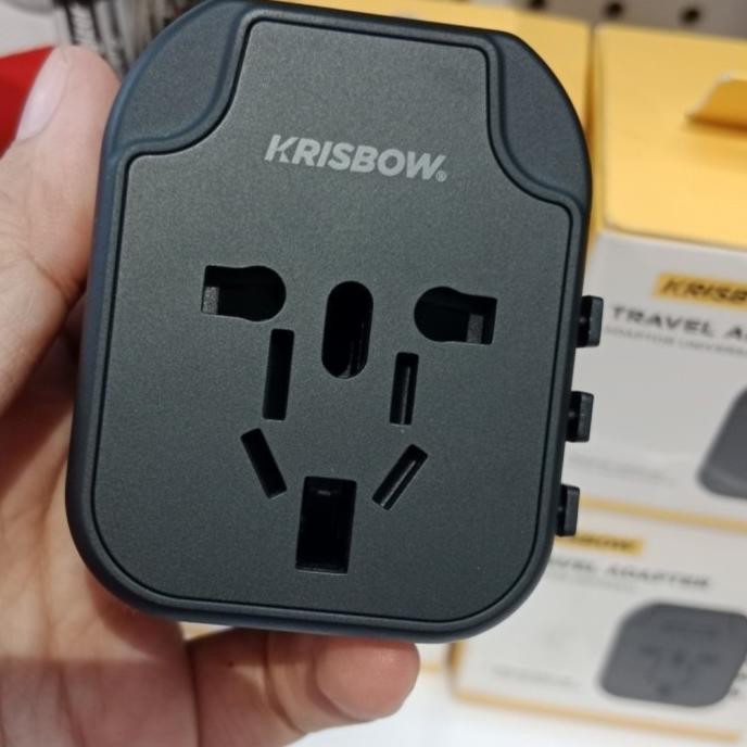 Jual Krisbow Steker Travel Adapter/Adaptor Universal Usb-a Original ...