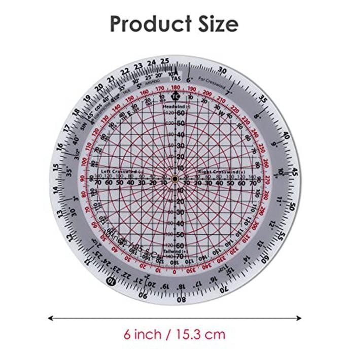 Jual ARF E6B-R Flight Computer Aviation Plotter Circular Slide Rule ...