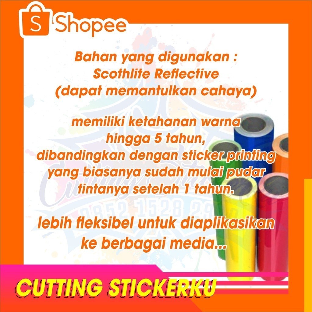 Jual Cutting Stiker Joker Thinking Variasi Motor Mobil Sticker Timbul