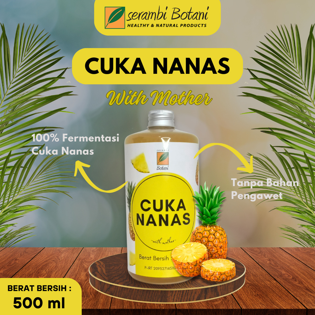 Cuka Nanas With Mother Original Serambi Botani - Atasi Diabetes