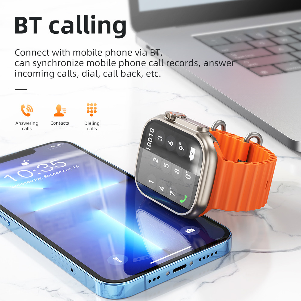 Jual Hoco Y12 Ultra Smart Watch Bluetooth 5.0 Versi Panggilan Pria ...