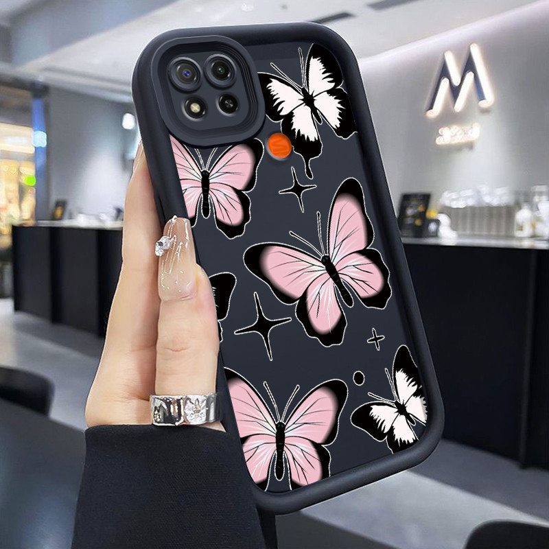 KEYYO Cover Protettiva Con Supporto Per Xiaomi Redmi 10A / Redmi 9C / 9C NFC – Custodia Antiurto TPU E PC Dual Layer, Resistente E Con Staffa Integrata, Nero