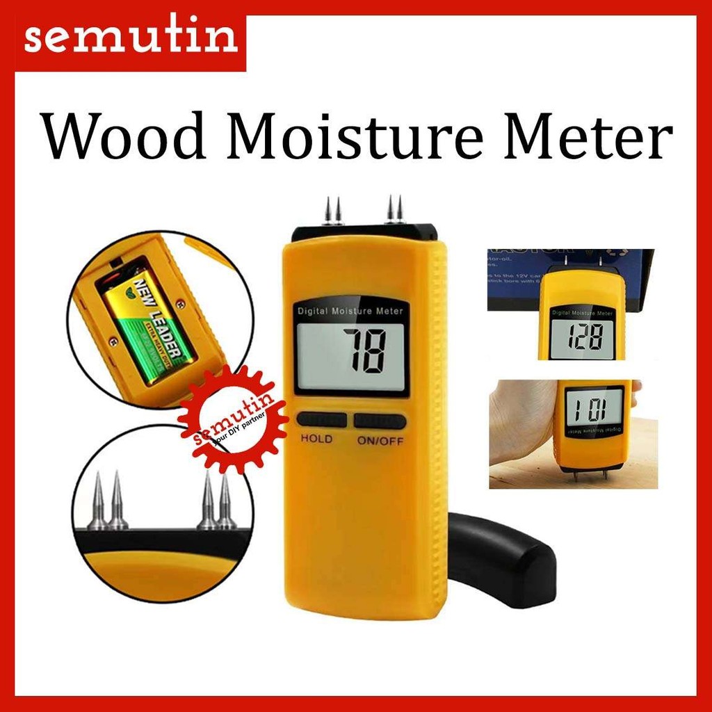 Jual Wood Moisture Meter AH78 SM / Digital Kayu Kertas Pengukur Kadar ...