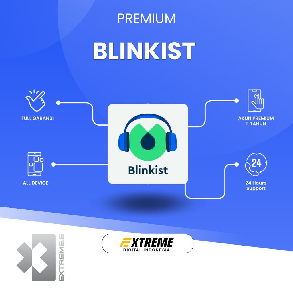 Jual Blinkist Premium 1 Tahun Full Garansi (Proses Tercepat Buka