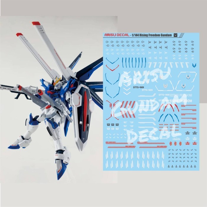 Jual Water Slide Decal Rising Freedom 1/144 Arisu Decal | Shopee Indonesia