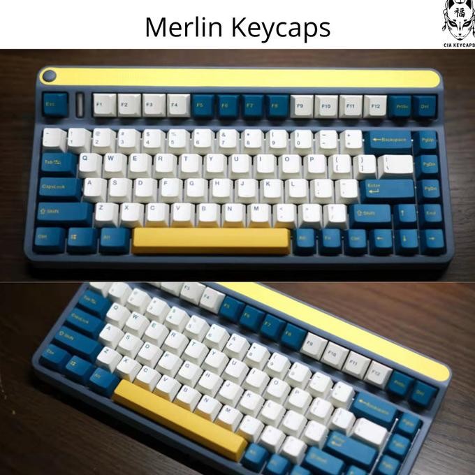 Jual Merlin Keycaps Double Shot Pbt 123 Keys Keycap (Gmk Clone) Kode ...