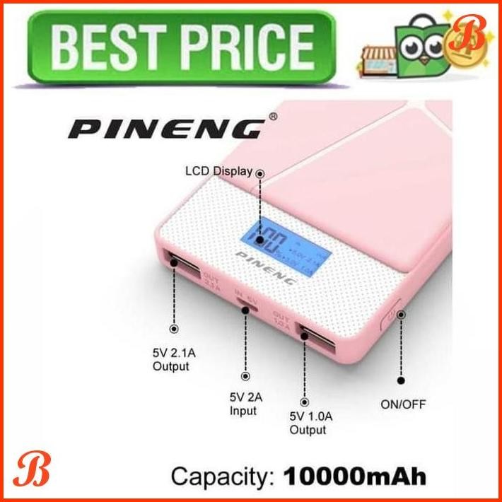 Jual | GP | PINENG POWER BANK 2 PORT 10000MAH - PN-983 | Shopee Indonesia