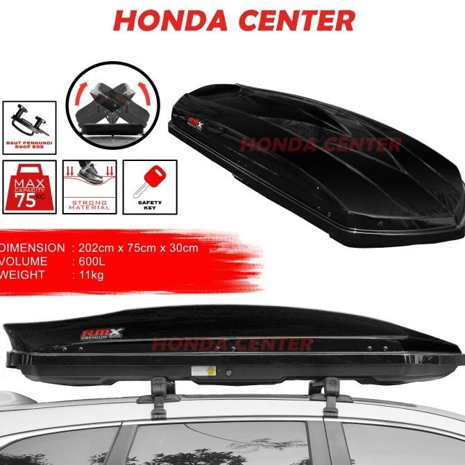 Jual ROOF BOX ROOFBOX BAGASI ATAS MOBIL UNIVERSAL RMX PREMIUM ABS+PMMA ...