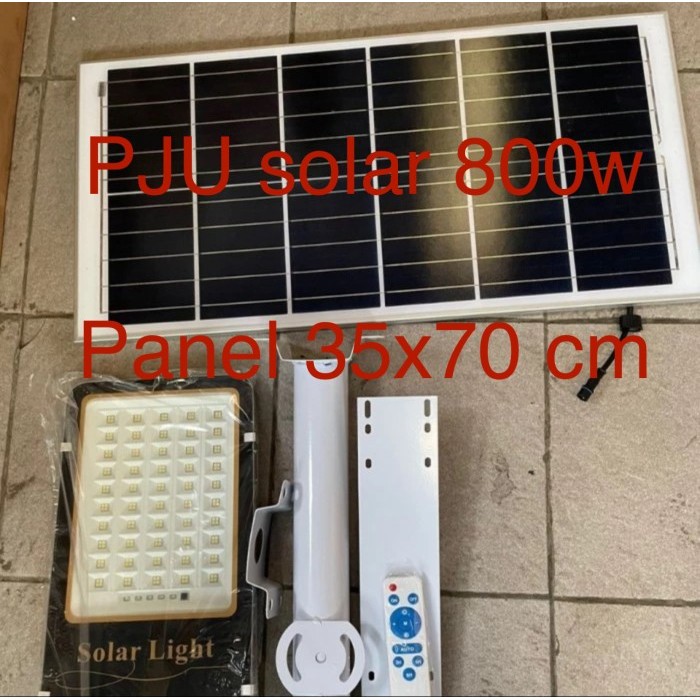 Jual Jual! Lampu Jalan Tenaga Surya 800 Watt 800W Solar Panel Besar Pju ...