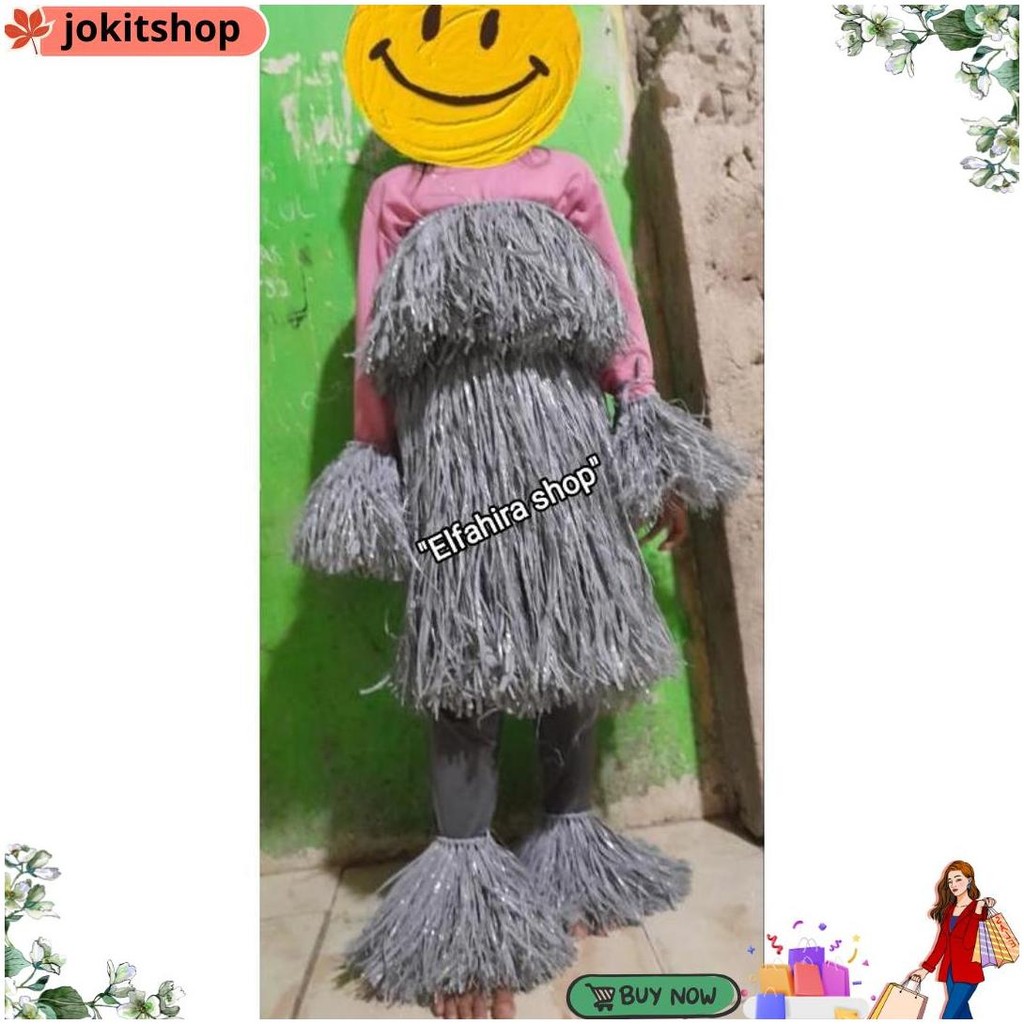 Jual Custom Adat Papua || Rok Rumbai Tali Rafia Dan Baju Rumbai Tali ...