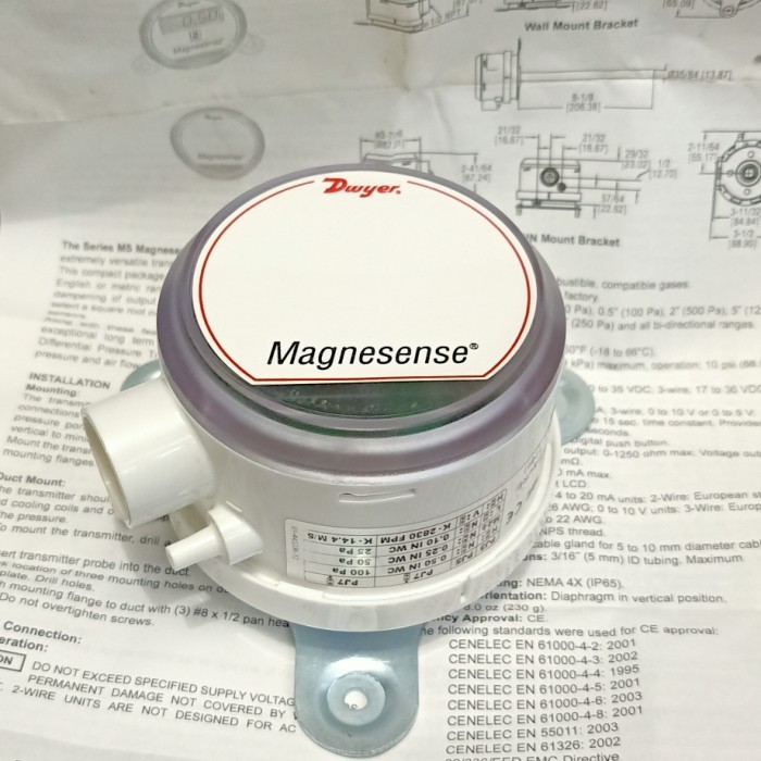 Jual PALING BARU Magnesense Differential Pressure Transmitter Dwyer MS ...