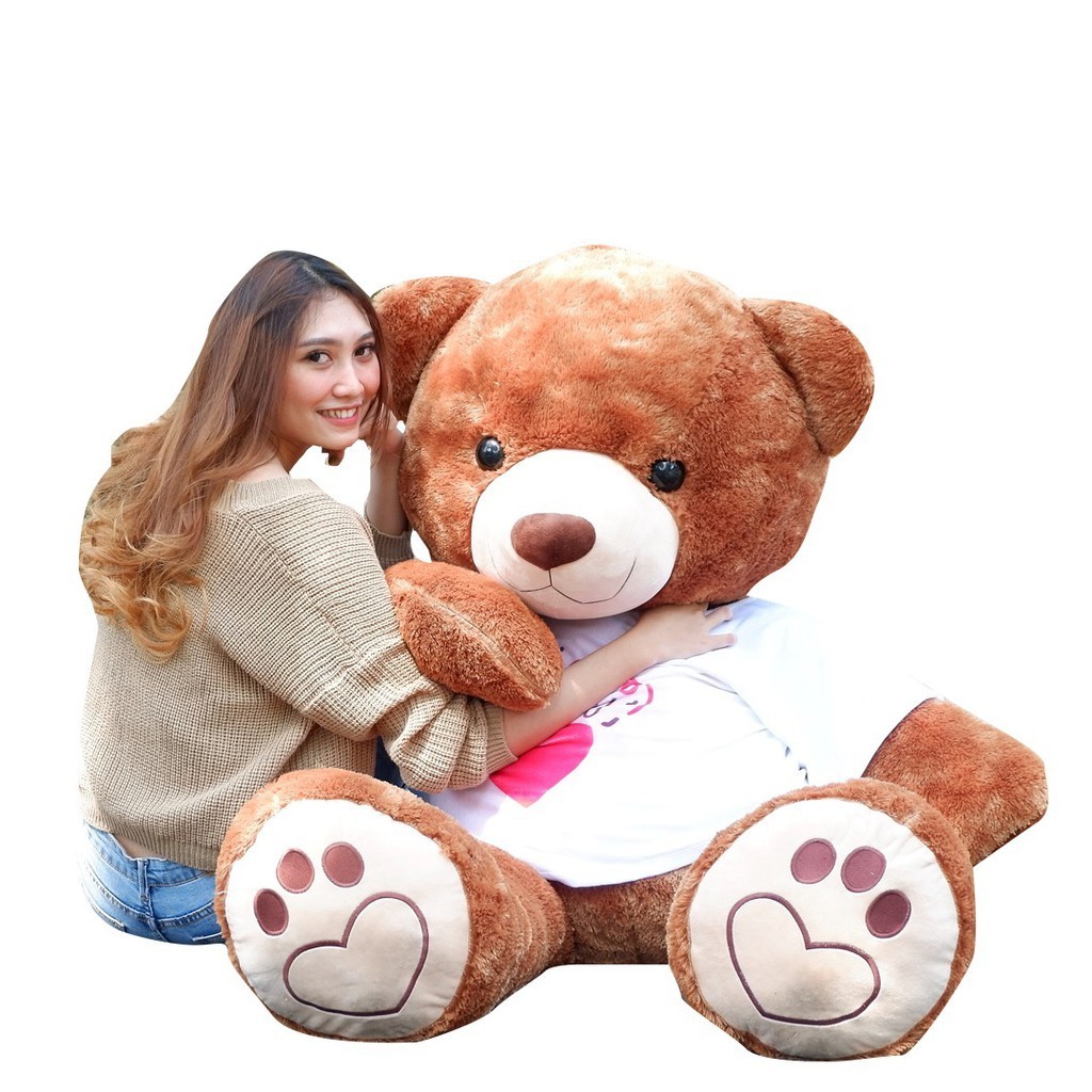 Jual Boneka Lucu Boneka Beruang Teddy Bear Super Jumbo Bear Saranghaeyo