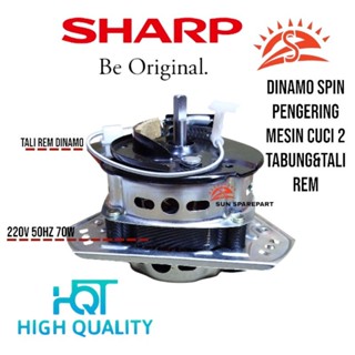 Jual Dinamo Spin Pengering Mesin Cuci Sharp Tabung Plus Tali Rem Full Set Watt Shopee