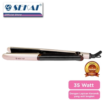 SEKAI Catokan Rambut Hair Curler Hair Straightener Anti Lengket Auto Temperature HS 262