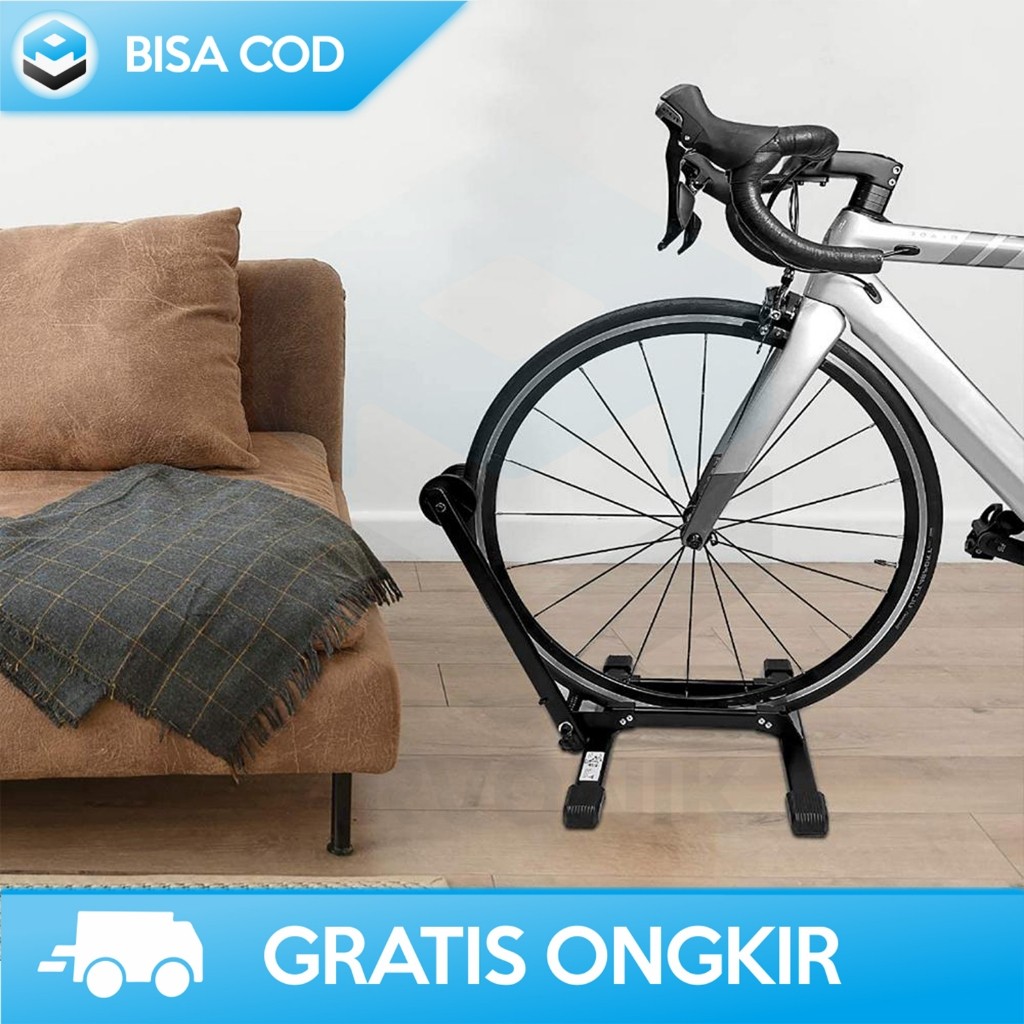 Jual STANDAR SEPEDA TENGAH BERDIRI DI LANTAI LIPAT BICYCLE RACK STORAGE ...