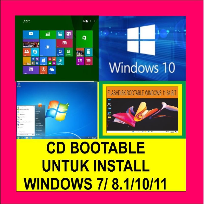 Jual Cd bootable windows 10 64 pro untuk pc dan laptop | Shopee Indonesia
