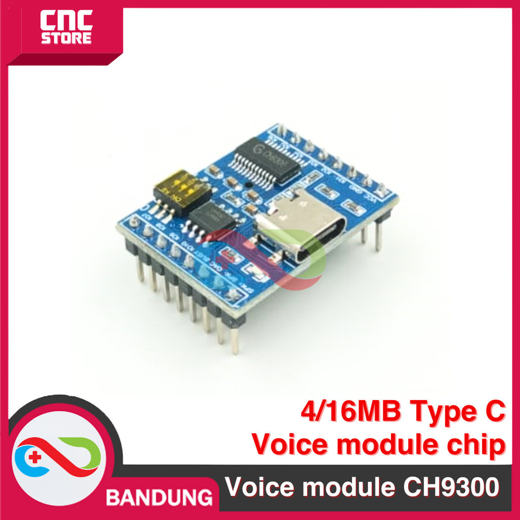 Jual Voice module chip 4/16MB plug-in CH9300 type c | Shopee Indonesia