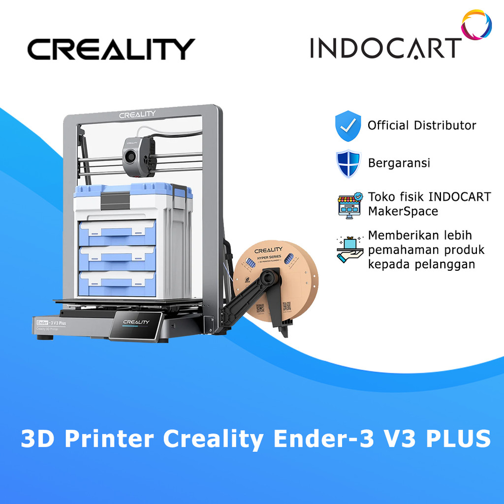 Jual 3D Printer Creality Ender-3 V3 PLUS Klipper Solid and Stable ...