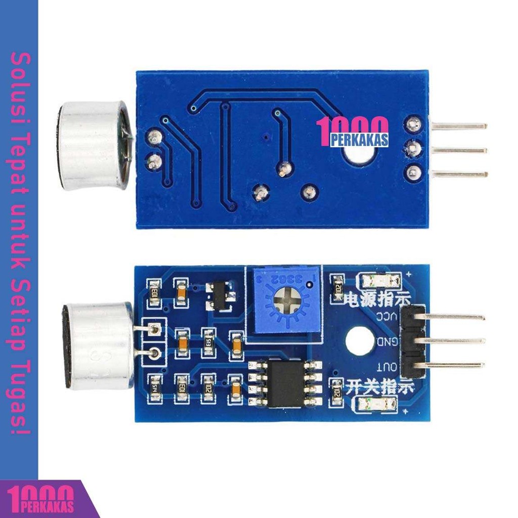 Jual Modul Sensor Suara 1P / Sound Detection Deteksi Voice Mendeteksi ...