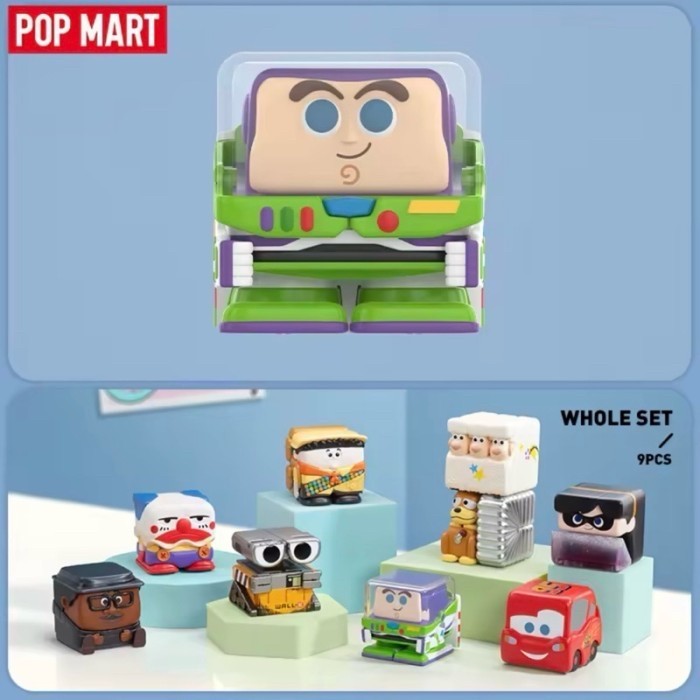Jual Pop Mart Disney Pixar Pop Cube Series 1 Confirmed Up Wall E Toy ...