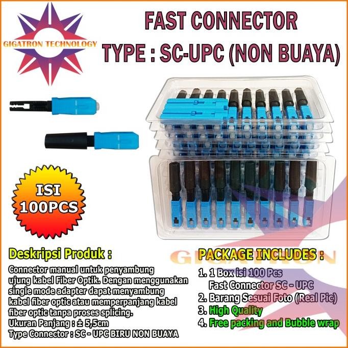 Jual Fast Connector SC UPC Fiber Optic Fast Konektor Optik Bukan Buaya ...
