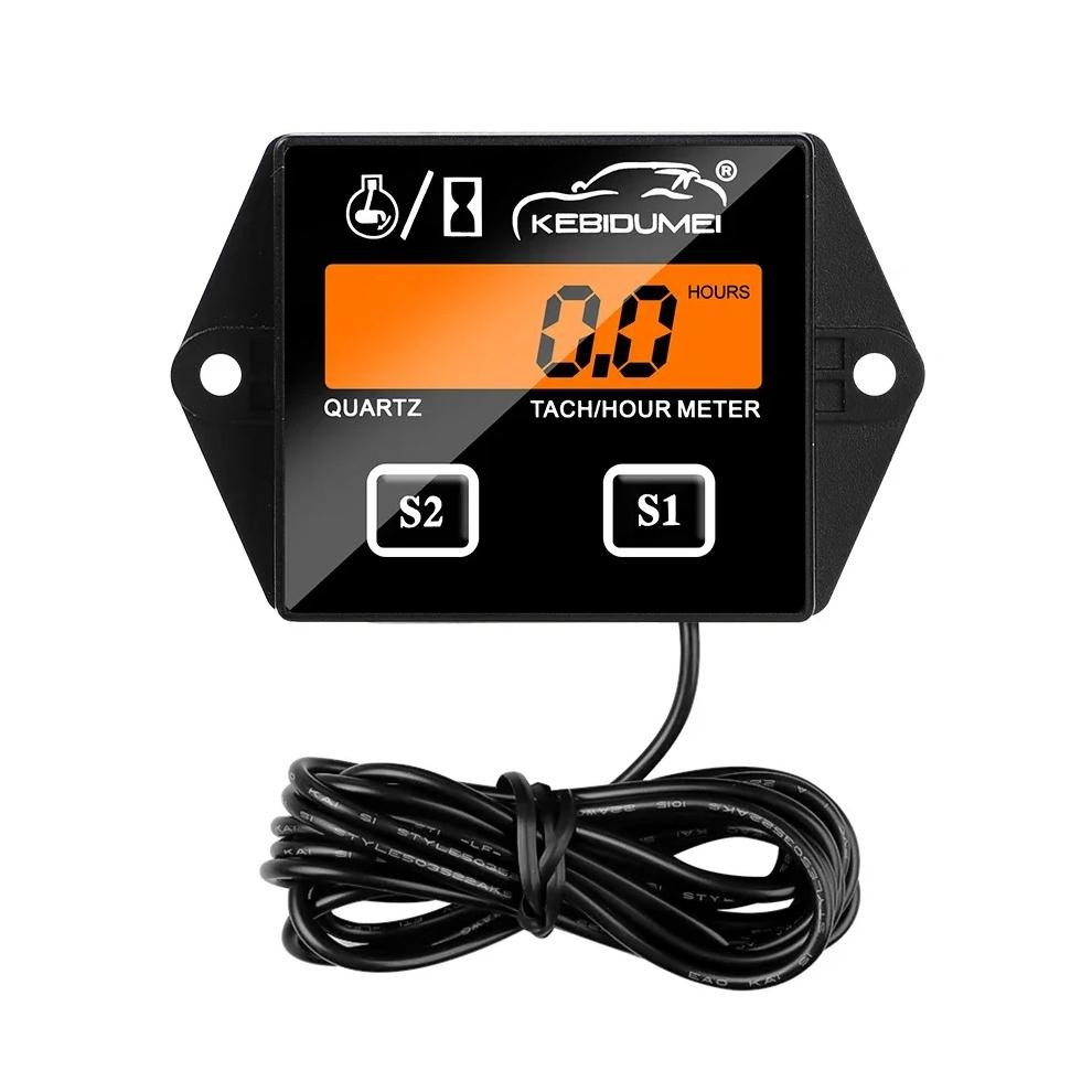 Jual Car Digital Motor Timers Hour Meter Tachometer Gauge Engine Lcd ...