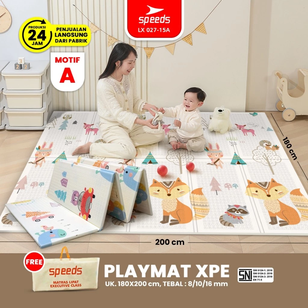 Playmat Bayi Karpet Lipat Playmate Matras Bayi