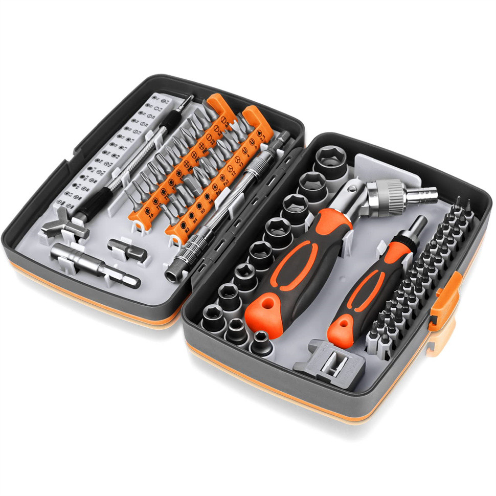 Jual 68 in 1 Ratcheting Screwdriver Set with Rotatab Ratchet | Shopee ...