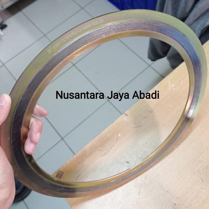 Jual SWG Ansi # 150 Carbon Steel CS 10 inchi - Spiral Wound Gasket Besi ...