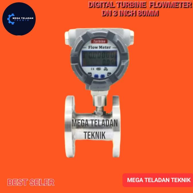 Jual Digital Turbine Flowmeter Dn 3Inch 80Mm G1 Flange For Fuel Oil ...