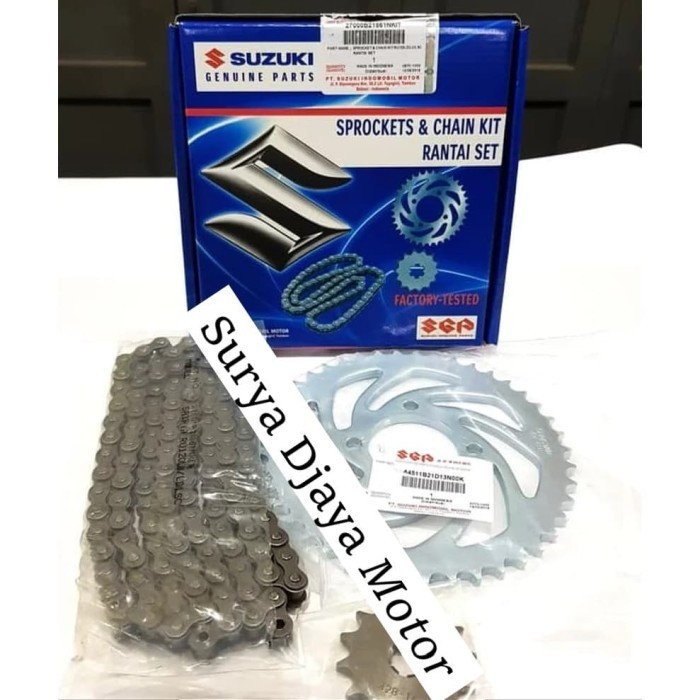 Jual Gearset Gir Set Chainkit Rantai Satria 2T Hiu Lumba Suzuki ...