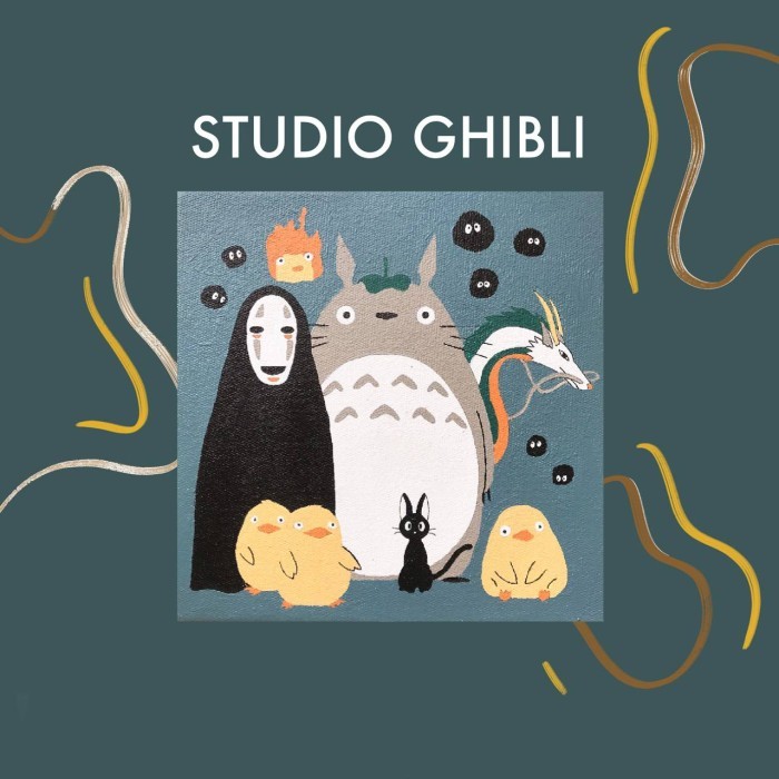 Jual Paint By Number Studio Ghibli ByPainters Painting Set 20x20cm ...