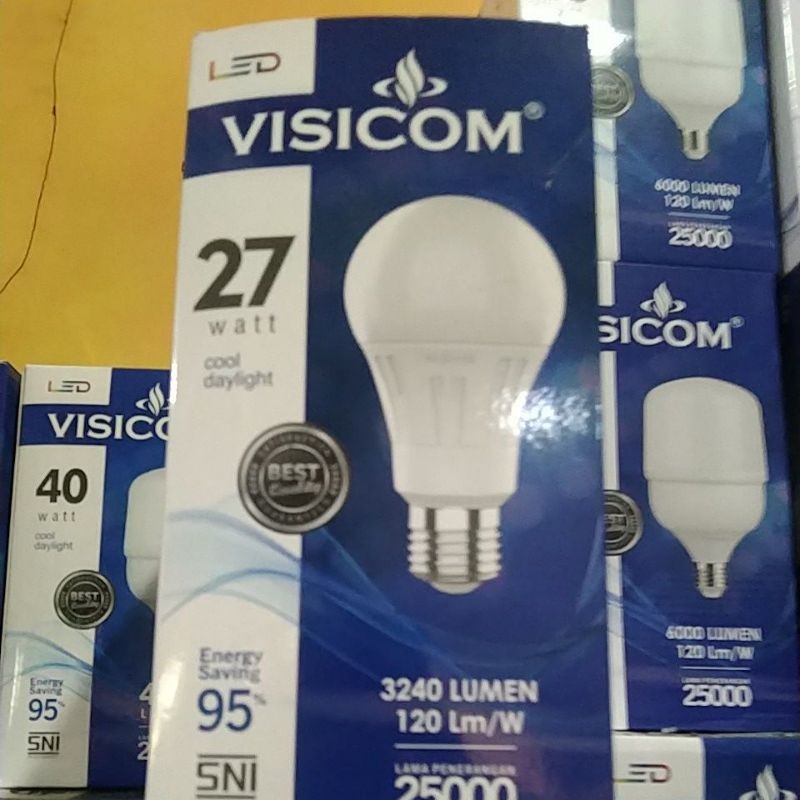 Jual LED VISICOM 27WATT JUMBO PUTIH 1 TAHUN | Shopee Indonesia