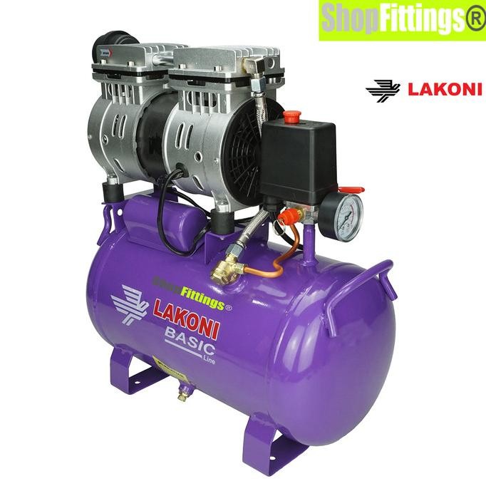 Jual LAKONI Basic 25S Kompresor Angin 3/4 HP OilLess Silent Compressor ...